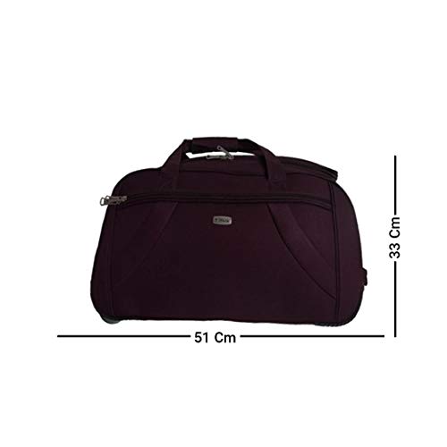Image of Timus Club Mumbai 55CM /20 inch Cabin Wine Colour 2 Wheel Duffle Trolley Travel Bag for Men /Duffle Bags for Women /Best Waterproof Duffle Bag for Women