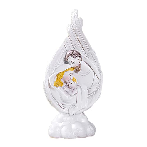 Pratvider Jesus Figur Statue - Heilige Familie Jesus Maria Joseph Religiöse Figur Dekoration | Heilige Familie Christ Katholische Figuren für religiöse Geschenke und Heimdekoration Cover