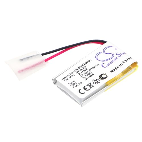 TECHTEK Batterie 110mAh Compatible avec [Sony] SBH-20 remplace 381424, AHB441623