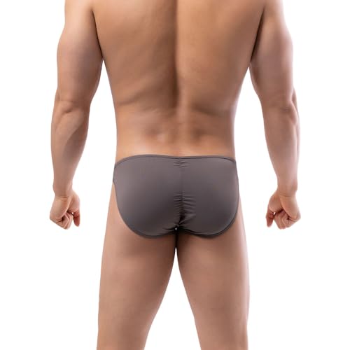 Summer Code Mens Bikini Briefs Soft Breathable Bulge Pouch Underwear Micro Mesh Panties Scrunch Butt Underpants