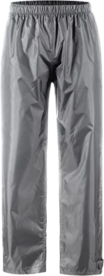 Image of Waterproof Rain Trousers, Breathable Outdoor Pants for Men and Women, Black