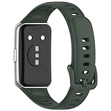 JYMYI Cinturini per Huawei Band 11 Smartwatch,Bracelet Armband Cintura Silicone Cinturino Cinghia Cinturino Orologio Cinturini di Ricambio per Huawei Band 11 Pro Watch Wristbands (verde intenso)