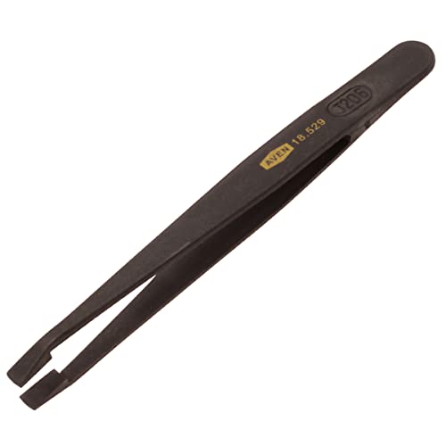 Aven 18529 Pattern 35A Straight Broad Flat Tweezer, Plastic, 4-1/2" Length