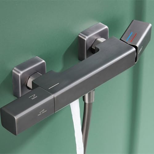 Robinet de douche mitigeur de bain mural avec douchette à main