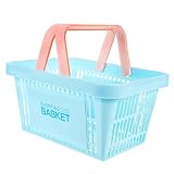 HAKIDZEL Cesta De Almacenamiento Asas Para Cestas De Compras y Organizador De Pequeño Para Almacenar Ropa y Snacks Cocina Baño o Escritorio