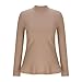 Womens Mock Neck Sweater Peplum Long Sleeve Dressy Fall Basic Fashion Tunic Solid Color Slim Business Casual Jumper S-XL