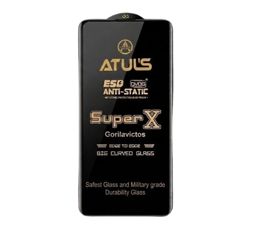 ATUL'S Gorilavictos tempered glass High quality Super X anti static curved glass for Xiaomi/Redmi/Poco/MI/POCO 11 Prime-image-38
