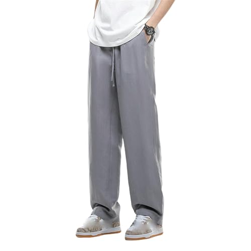 Pantalon d'été léger pour homme en coton anti-transpiration et coupe ample confort