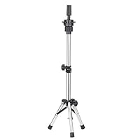 Mini Wig Stand Tripod,Adjustable Hairdresser Table Training Head Stand
