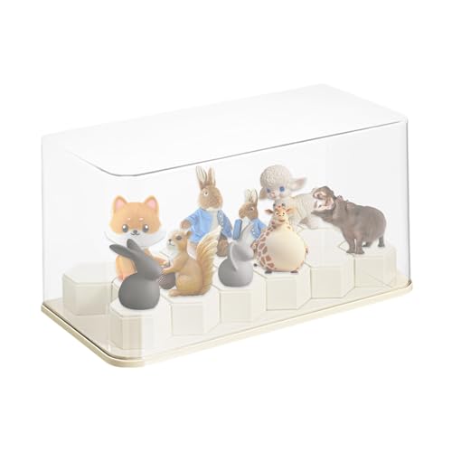 Renopfect Klare Vitrine | Figuren Vitrine | Abnehmbar Würfelständer Design Für Regalorganisation Und Eckschrank Deko