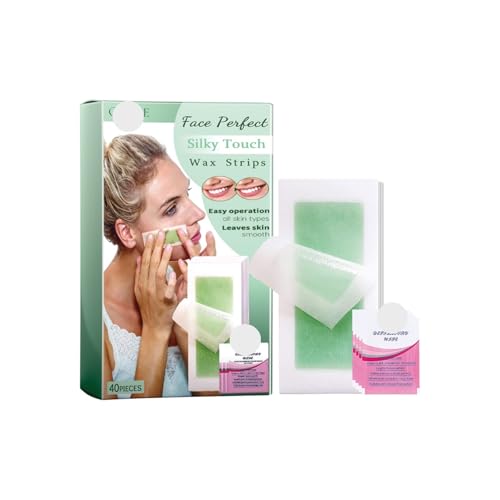 KLYso Bandas De Cera Facial: Suaves Y No Irritantes, Hidratantes Y Refrescantes, For Depilación De Labios Y Rostro.(1PCS)