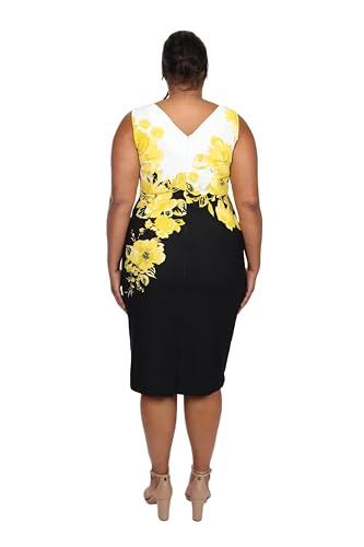 Maya Brooke Women's Floral Print Sheath Dress with Coordinating Cropped Jacket4