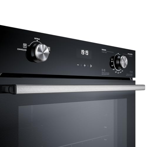 Forno de Embutir Electrolux a Gás 80L Efficient com PerfectCook360 Preto OE8GH 220v glide