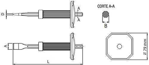 Talhadeira Belzer Verde 300x25mm