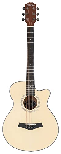 Rocktile WSC-101C NT Guitare acoustique folk, Concert Set compris gigbag - Les Beatles, Paul McCartney, John Lennon, RIngo Starr, George Harrison Rocktile WSC-101C NT Guitare acoustique folk, Concert Set compris gigbag – Image 3