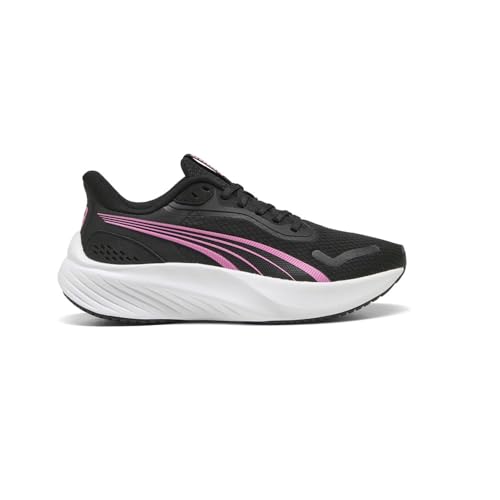 PUMA Kids Girls Pounce Lite Running Sneakers Shoes - Black, Pink, White