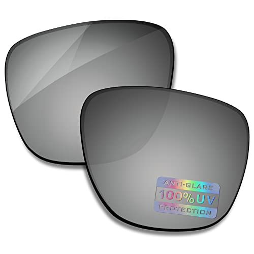 Bowyer POLARIZED Replacement Lenses for Oakley Crossrange XL Sunglasses - Titanium Mirror