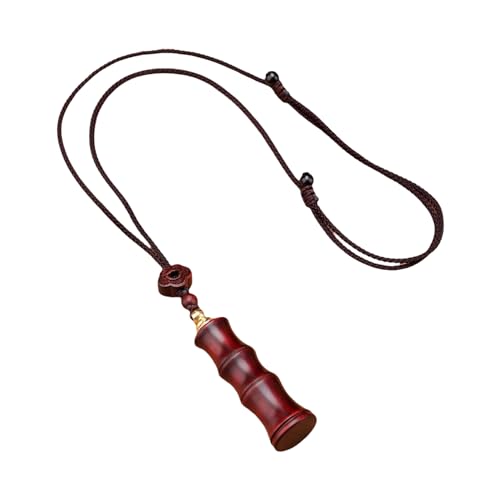 EUHELOPA メモリアルグッズ ネクレス ペンダント キーホルダー カップル 檀木 御守り ペット 分骨 骨壷 木製 犬 猫 手元供養 産毛 お洒落 アクセサリー ケース (A)