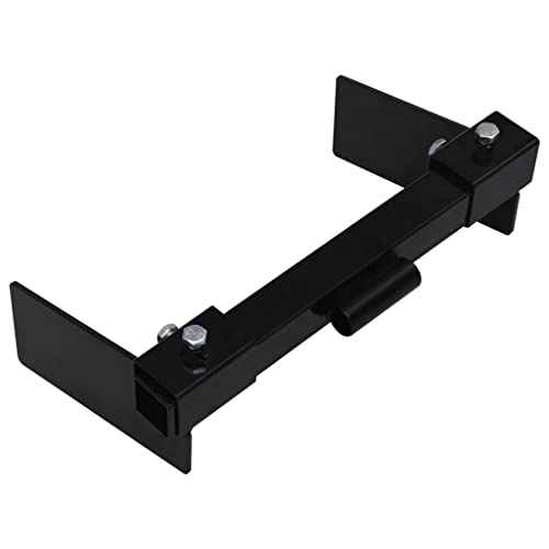 vidaXL Adaptador Quitanieves para Cortacésped Delantera Tractores de Césped Accesorio Segadora Abrazadera Soporte Duradero Ajustable Negro
