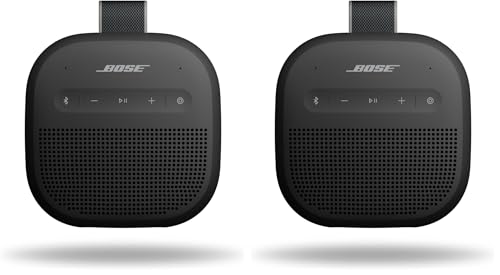 Bose SoundLink Micro Portable SpeakeriQj Œ12ԘAĐ hEhodl Bluetooth ^AEghA Xs[J[ ubN (× 2)