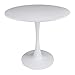 Tavolo tulip rotondo Ø80 cm, tavolo da pranzo tondo bianco mod. Omar