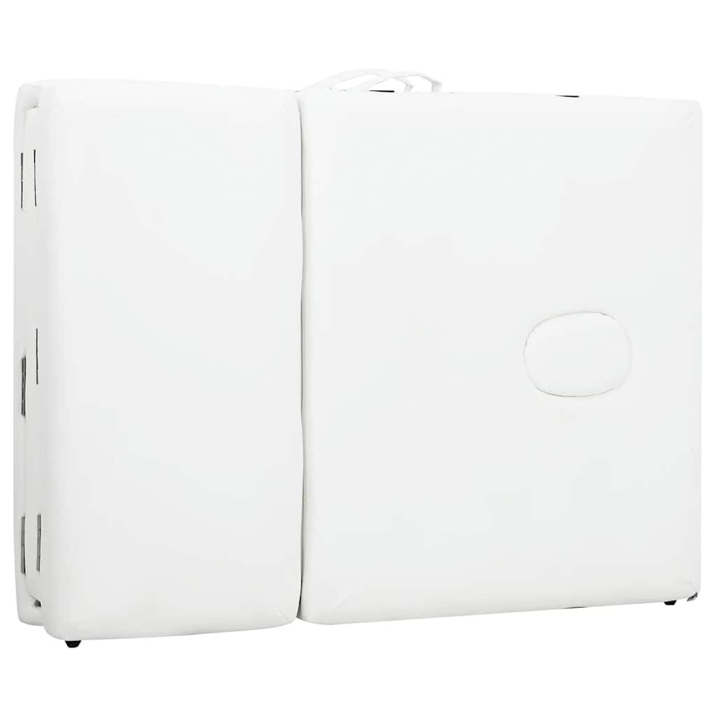 Massagetisch mit Aluminiumrahmen, faltbar 4 Zonen Creme-Weiß,Gesundheit & Schönheit,Körperpflege,Massage & Entspannung,Massagetische,Weiß,18.05 kg-110100