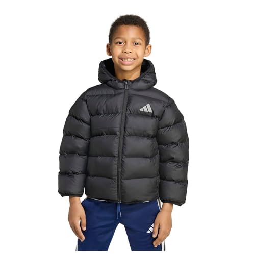 adidas Unisex niños SYNTHETIC DOWN JACKET, black/black, 7-8 Years