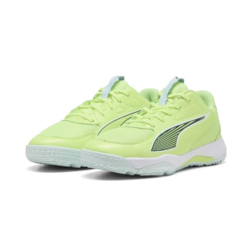 PUMA Zapatillas de Balonmano Unisex Accelerate Jr., Fizzy Light Green Terrain White, 37 EU