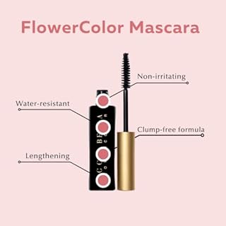 Ecco Bella Natural Vegan Mascara | Pure Formula for Soft, Natural Looking Lashes, Perfect for Sensitive Eyes | Made in USA | Brown, 0.38 oz.