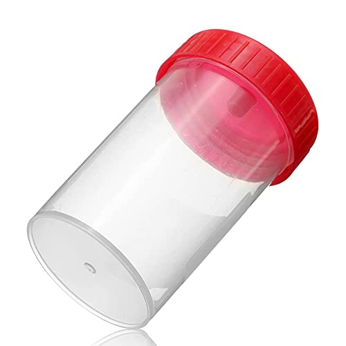 C-FUNN Práctico Vaso De Muestra De Plástico Recipiente De Orina 60 Ml Eo Estéril Sin Lable