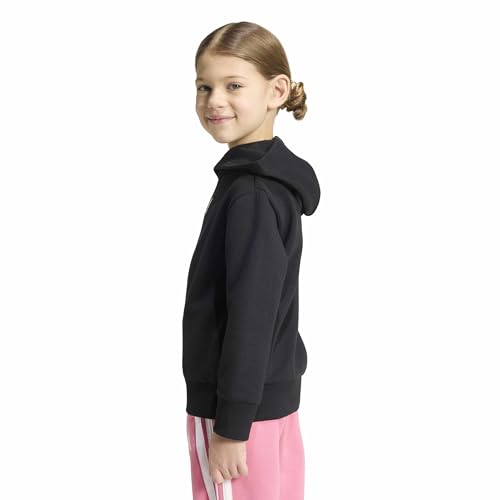 adidas Unisex Kinder Essentials Hoodie Sweatshirt, Black/White, 6-7 Years – Ansicht 2