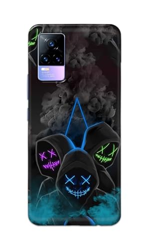 Image of PRINTFIDAA Printed Hard Back Cover Case for Vivo Y73 | Vivo V21e 4G Back Cover (Mask Man) -112