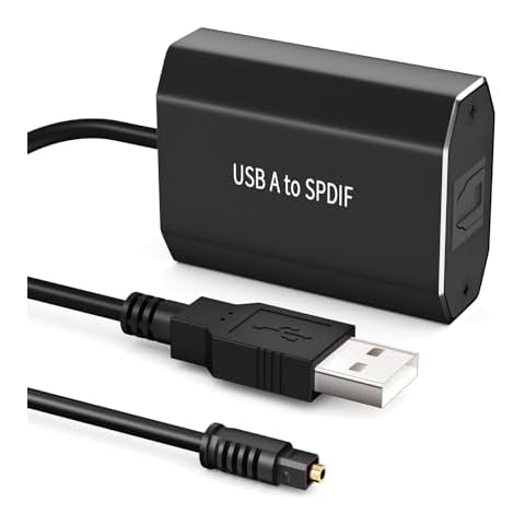 OZvavzk Adaptateur USB A vers Optique Cover