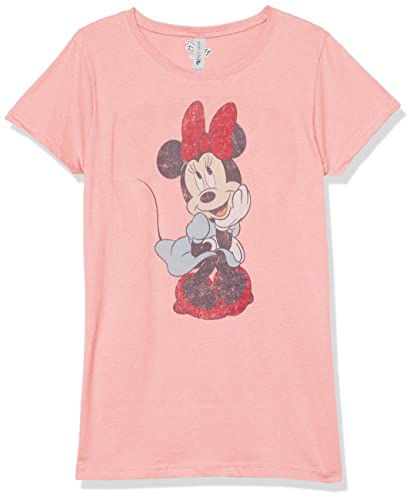 Disney Little, Big Classic Mickey Simple Minnie Sit Girls Short Sleeve Tee Shirt