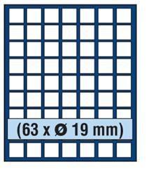 Élément monnaies SAFE 6319 NOVA à 63 alvéoles anti-choc de 19mm