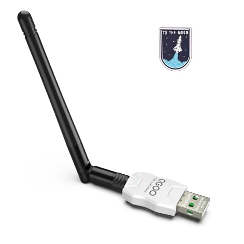 Class 1 Long Range Bluetooth Adapter for PC, QGOO USB Bluetooth Adapter for PC 5.3+EDR, Bluetooth Dongle Bluetooth Receiver Support Windows10/8.1/8/7?white-137?