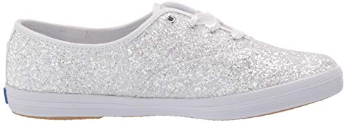 Keds Women's Champion Kate Spade Glitter Sneaker, White, 7.5 #TOP5