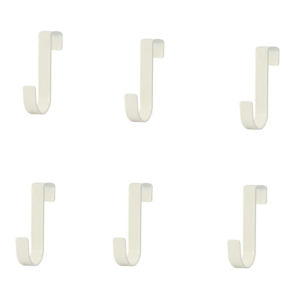 Naisfei Door Hook for Bathroom 6 Pack Kitchen Cabinet Hooks,Over Door Hooks for Bathroom Frameless Glass Shower Door for Hanging Clothes Towels