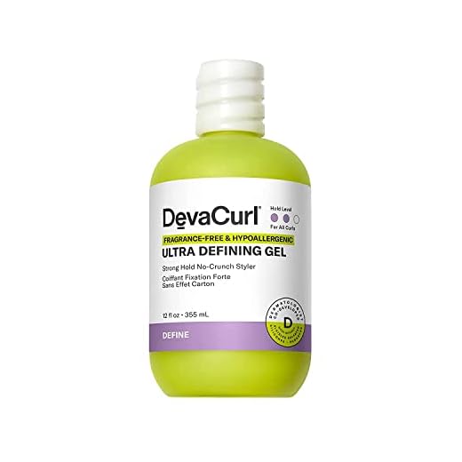 DevaCurl FRAGRANCE-FREE & HYPOALLERGENIC ULTRA DEFINING GEL, Strong Hold No-Crunch Styler
