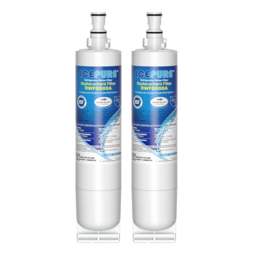 Image of ICEPURE RWF0500A Refrigerator Water Filter Replacement for Whirlpool 4396508 4396510, EDR5RXD1, PNL240V, 4396508p, 4396547, 4392857, LC400V, WF-NLC240V, NLC240V, 46-9010, Everydrop Filter 5, 2PACK