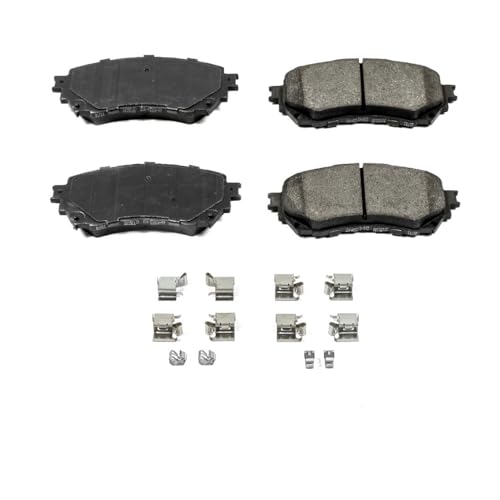 Image of PowerStop Front Brake Pads for Mazda 6 2014-21 - Z17 Ceramic Brake Pads with Installation Hardware, 17-1711