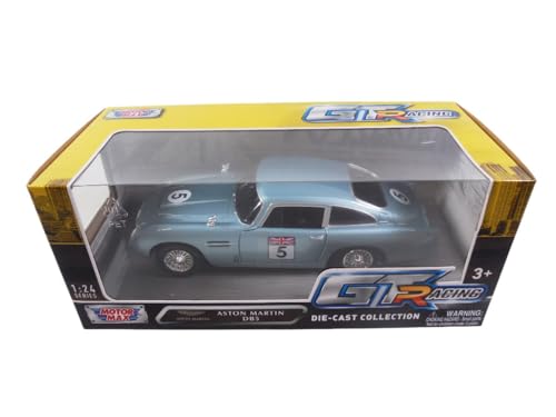 OPO 10 - Miniature car reproduced at 1/24 scale compatible for Aston Martin DB5 GTR - GT RACING UK #5 - Motormax 73789 - Image 3