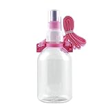 Choco Nose H250 Sporty Pet Portable Water Bottle with Crossbody Strap, Small-sized Dog Travel Drinker, Small Animal Water Feeder, BPA Free, No Drip, 11.2 Oz. Nozzle Diameter: 16mm (Pink)