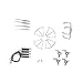 LYQQD Accessori per droni per 18x RC per FPV X5 X5C Drone Ricambi Pezzi Ricambio CCW CW Motore Ingranaggi Motore Kit Motori Quadcopter Elica Prop Set