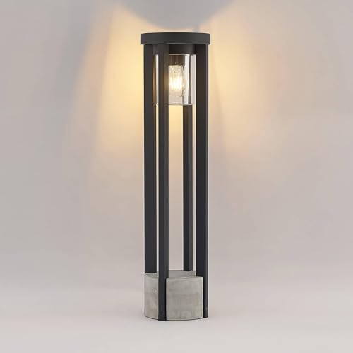 Lucande Lampione Overa, Grigio, Metallo, 68 Cm, IP44, E27 - 5