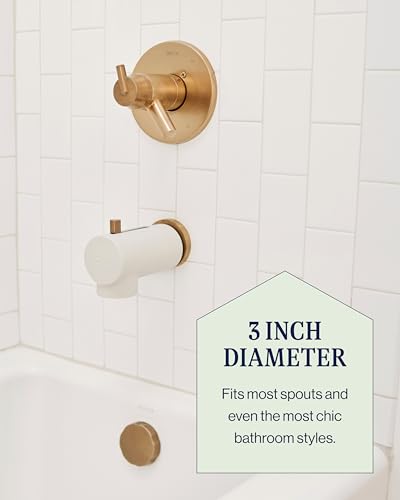 Image of Lalo Spout Cover - BPA-Free Silicone Bath Spout Safety Cover for Babies & Toddler, Fits Most Faucets, Soft & Durable Silicone Bathtub Faucet Cover, Easy to Clean - Grey
