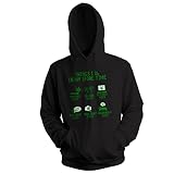 Things I Do In Spare Time Weed Lover Sudadera con Capucha Negra Unisex Size 3XL