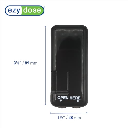 Image of Ezy Dose Pill Cutter & Splitter, Built-in Pill Dispenser, Black