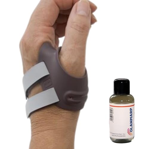 Ofa Push Ortho CMC Polegar órtese osteoartrite, reduz a dor, ligadura pós-operatória Olanmarp detergente para microfibra 50 ml (esquerda, tamanho 2)