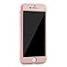 Ourdevice Full Body Protective Case Slim Case with Tempered Glass Screen Protector for Apple iPhone 6/ iPhone 6s 4.7" Rose gold3